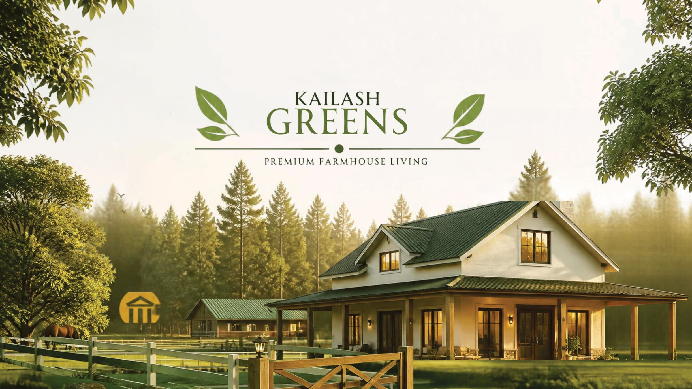 Kailash Greens premium farmhouse living hero visual